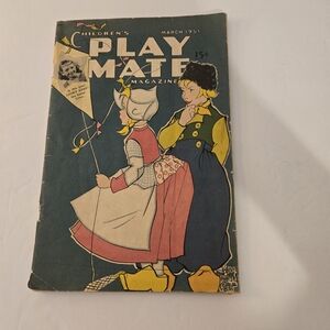 Vintage Children's Play Mate Magazine March 1951 Stories/Activities/Paper Dolls